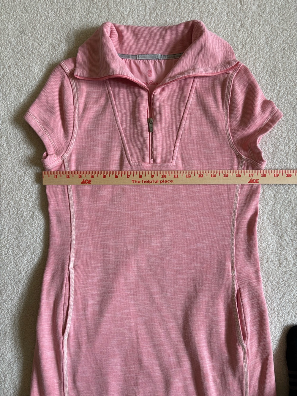Tommy Bahama Tobago Bay Half-Zip Short-Sleeve Dress Size S Pink - Picture 12 of 12